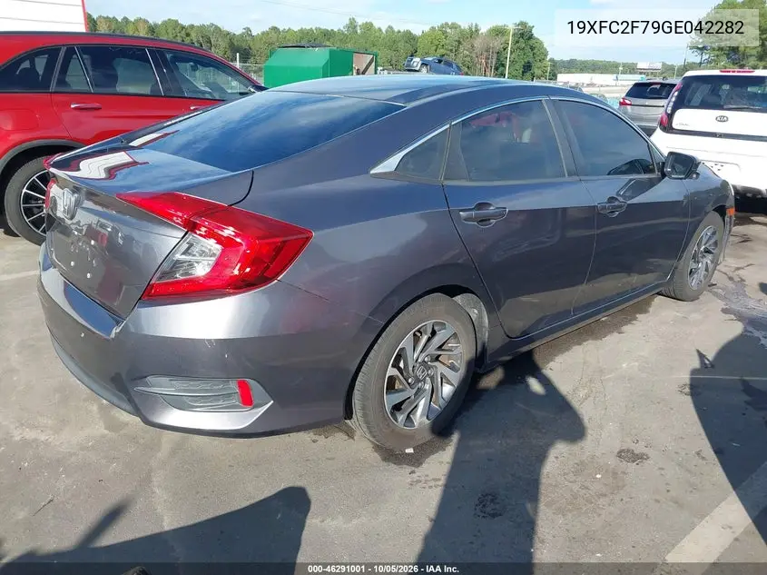 2016 HONDA CIVIC VIN 19XFC2F79GE042282 — фото 4