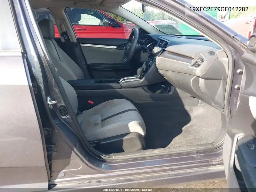 2016 HONDA CIVIC VIN 19XFC2F79GE042282 — фото 5