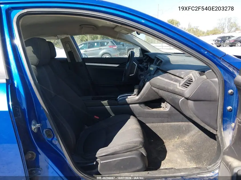 2016 HONDA CIVIC VIN 19XFC2F54GE203278 — фото 5
