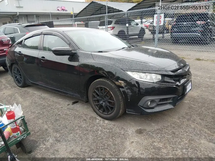 HONDA CIVIC 2016, VIN 2HGFC2F55GH569157