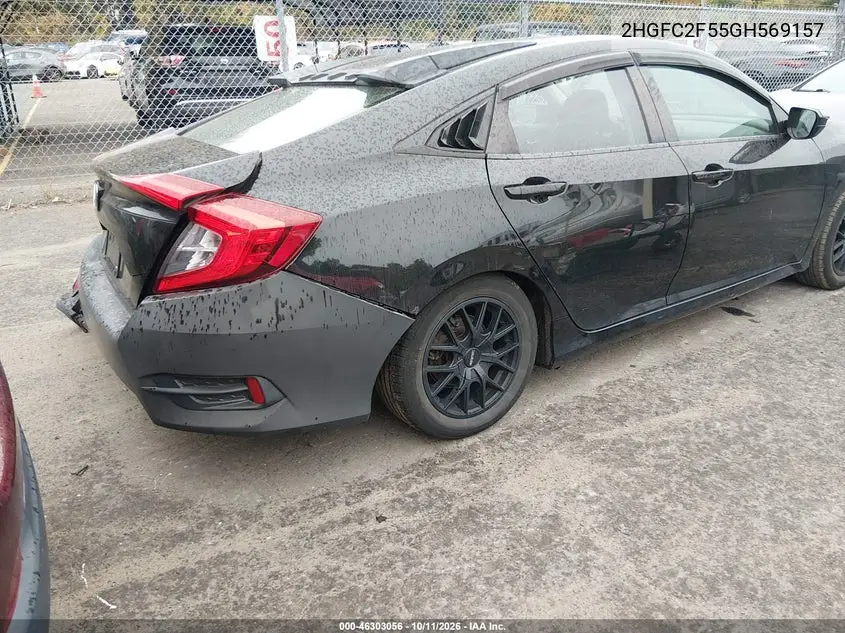 2016 HONDA CIVIC VIN 2HGFC2F55GH569157 — фото 4