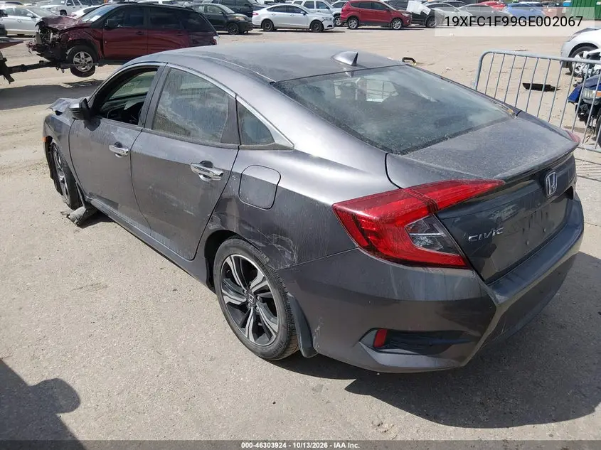 2016 HONDA CIVIC VIN 19XFC1F99GE002067 — фото 3