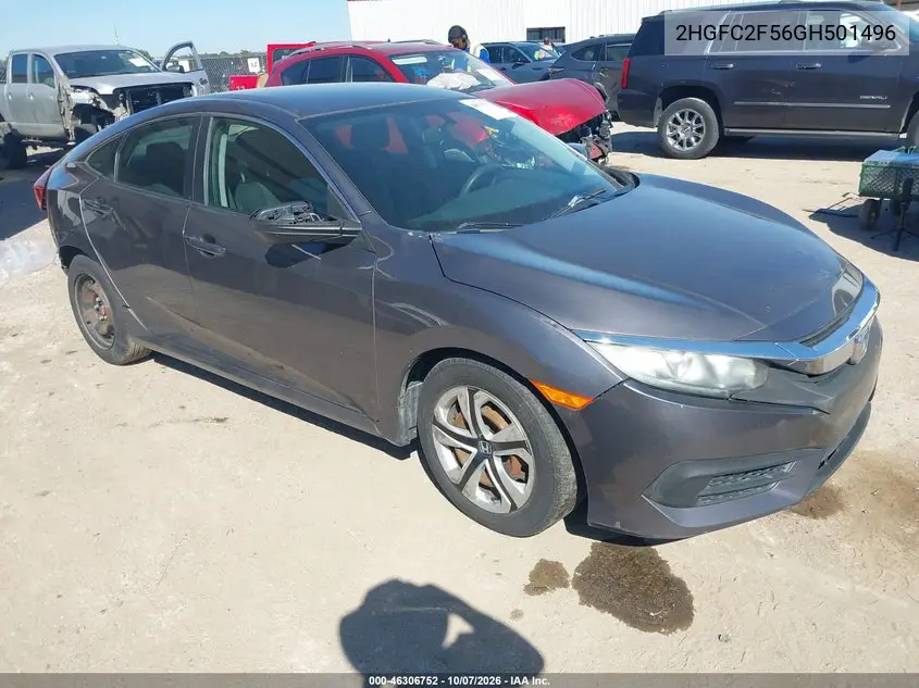 HONDA CIVIC 2016, VIN 2HGFC2F56GH501496