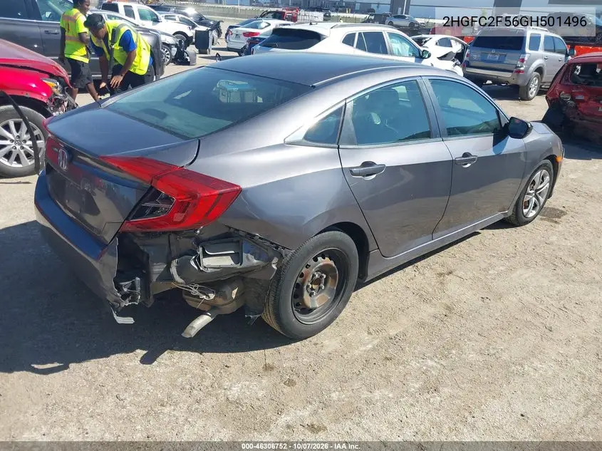 2016 HONDA CIVIC VIN 2HGFC2F56GH501496 — фото 4