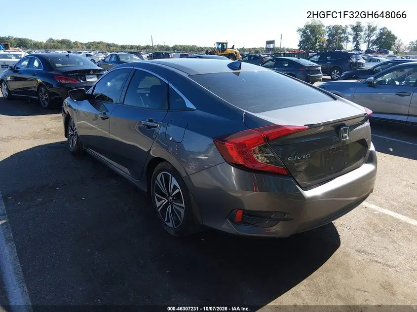 2016 HONDA CIVIC VIN 2HGFC1F32GH648066 — фото 3