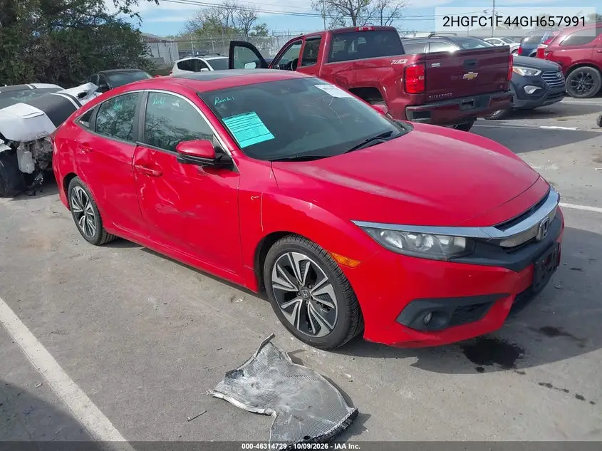 HONDA CIVIC 2016, VIN 2HGFC1F44GH657991