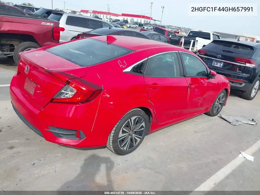 2016 HONDA CIVIC VIN 2HGFC1F44GH657991 — фото 4