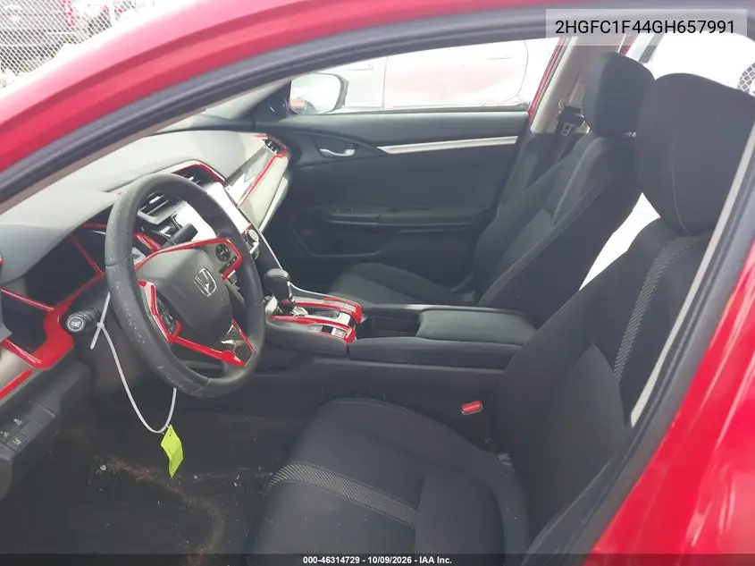 2016 HONDA CIVIC VIN 2HGFC1F44GH657991 — фото 5