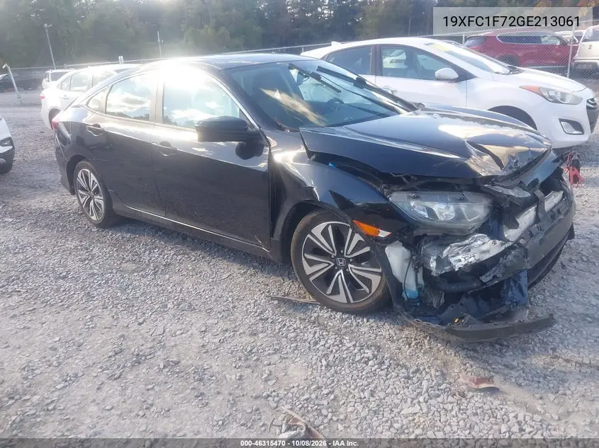 HONDA CIVIC 2016, VIN 19XFC1F72GE213061