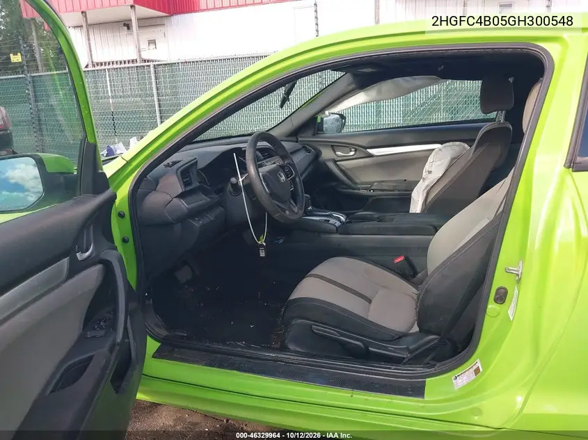 2016 HONDA CIVIC VIN 2HGFC4B05GH300548 — фото 5