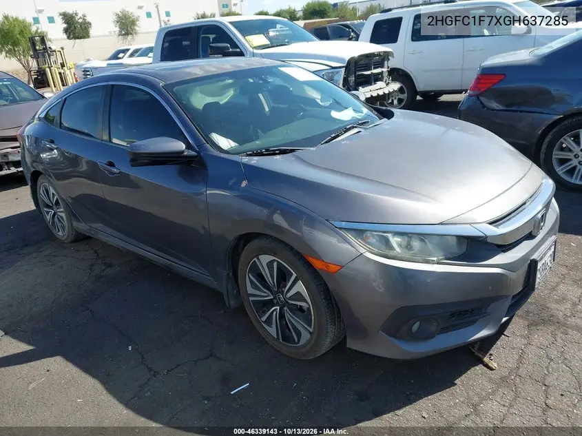HONDA CIVIC 2016, VIN 2HGFC1F7XGH637285
