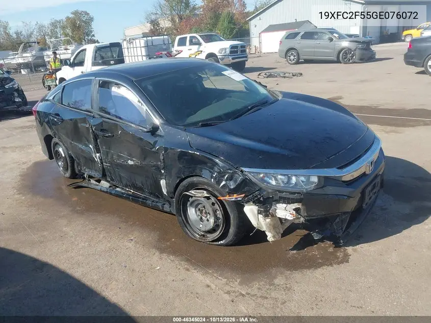 HONDA CIVIC 2016, VIN 19XFC2F55GE076072