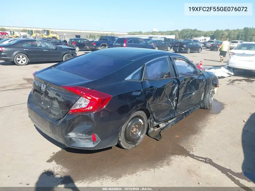 2016 HONDA CIVIC VIN 19XFC2F55GE076072 — фото 4