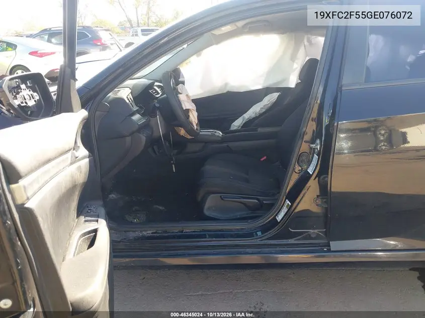 2016 HONDA CIVIC VIN 19XFC2F55GE076072 — фото 5