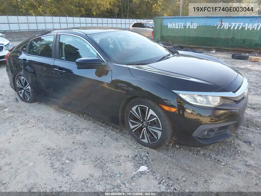 HONDA CIVIC 2016, VIN 19XFC1F74GE003044