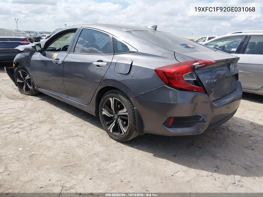 2016 HONDA CIVIC VIN 19XFC1F92GE031068 — фото 3