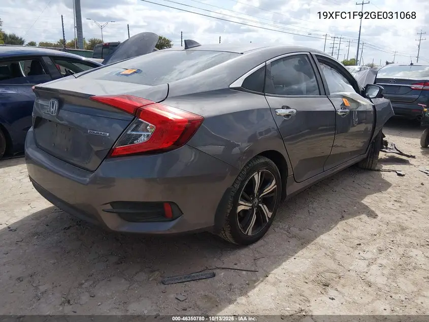 2016 HONDA CIVIC VIN 19XFC1F92GE031068 — фото 4