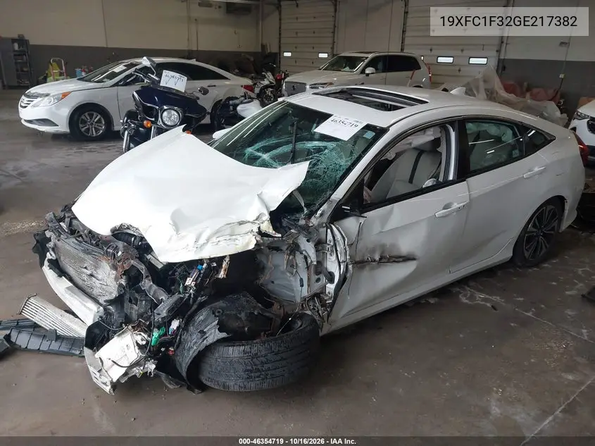 2016 HONDA CIVIC VIN 19XFC1F32GE217382 — фото 2