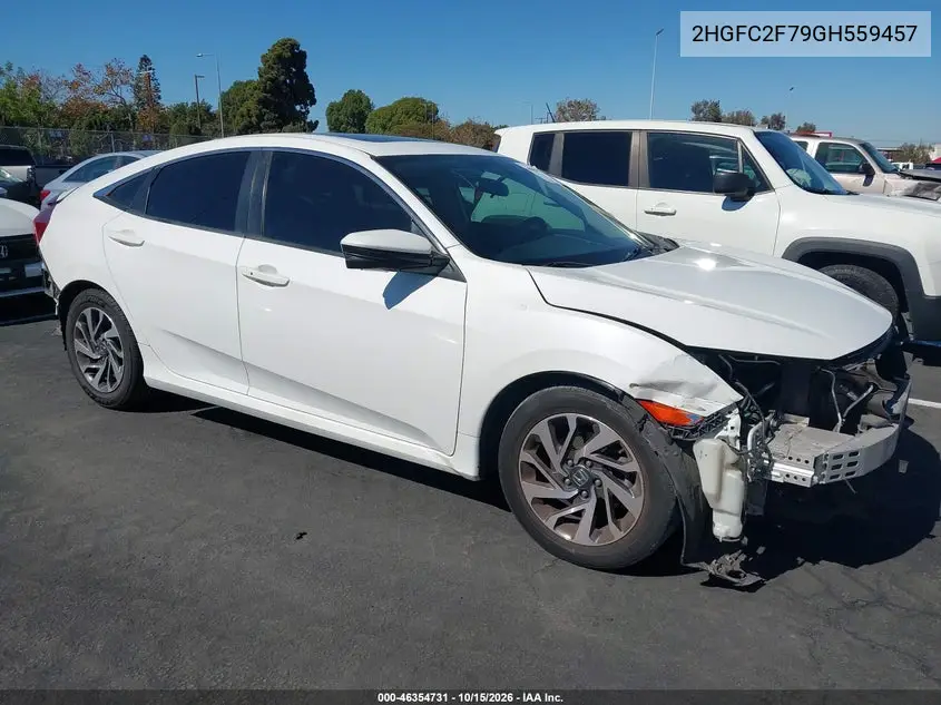HONDA CIVIC 2016, VIN 2HGFC2F79GH559457