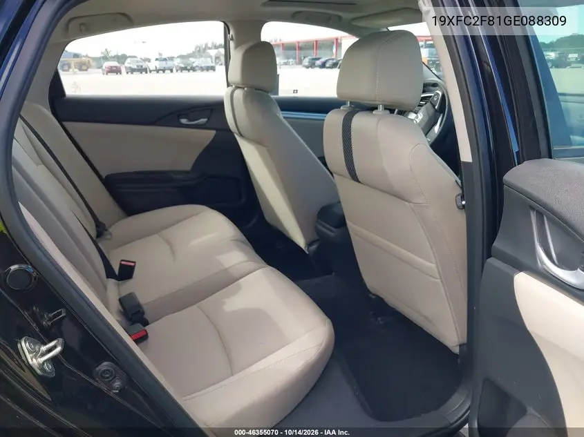 2016 HONDA CIVIC VIN 19XFC2F81GE088309 — фото 8