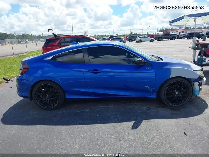2016 HONDA CIVIC VIN 2HGFC3B35GH355568 — фото 13