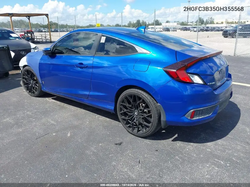 2016 HONDA CIVIC VIN 2HGFC3B35GH355568 — фото 3