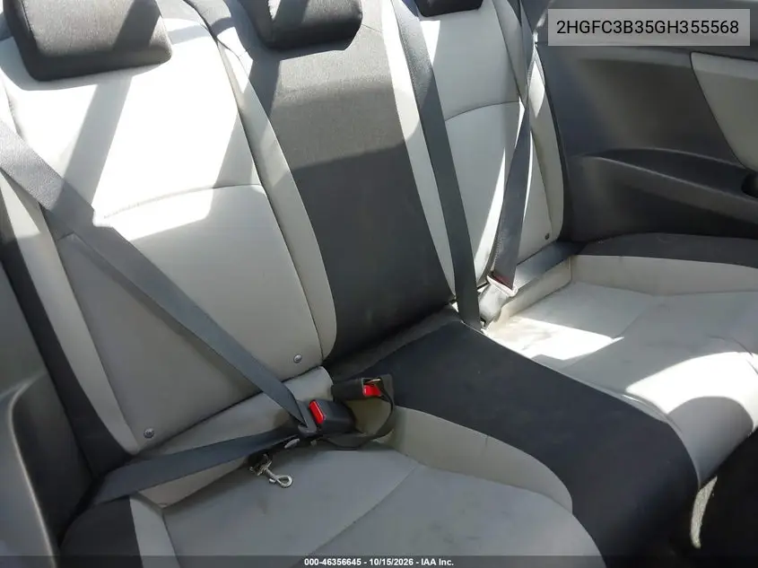 2016 HONDA CIVIC VIN 2HGFC3B35GH355568 — фото 8