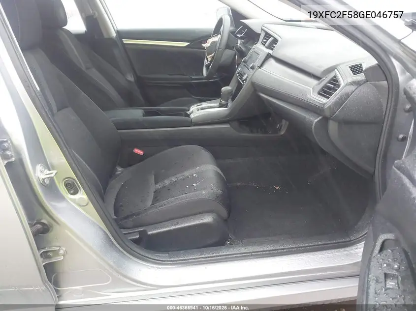 2016 HONDA CIVIC VIN 19XFC2F58GE046757 — фото 5