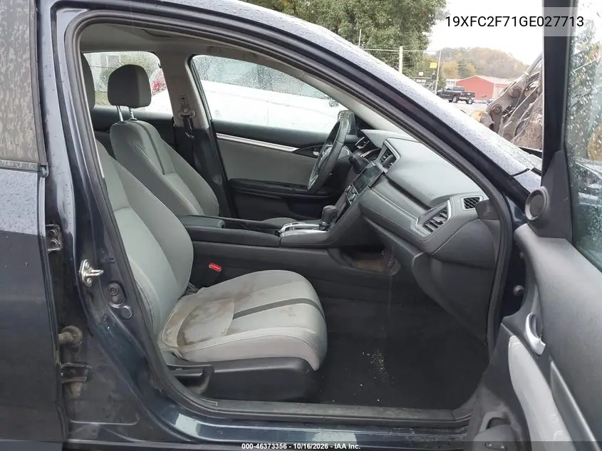 2016 HONDA CIVIC VIN 19XFC2F71GE027713 — фото 5