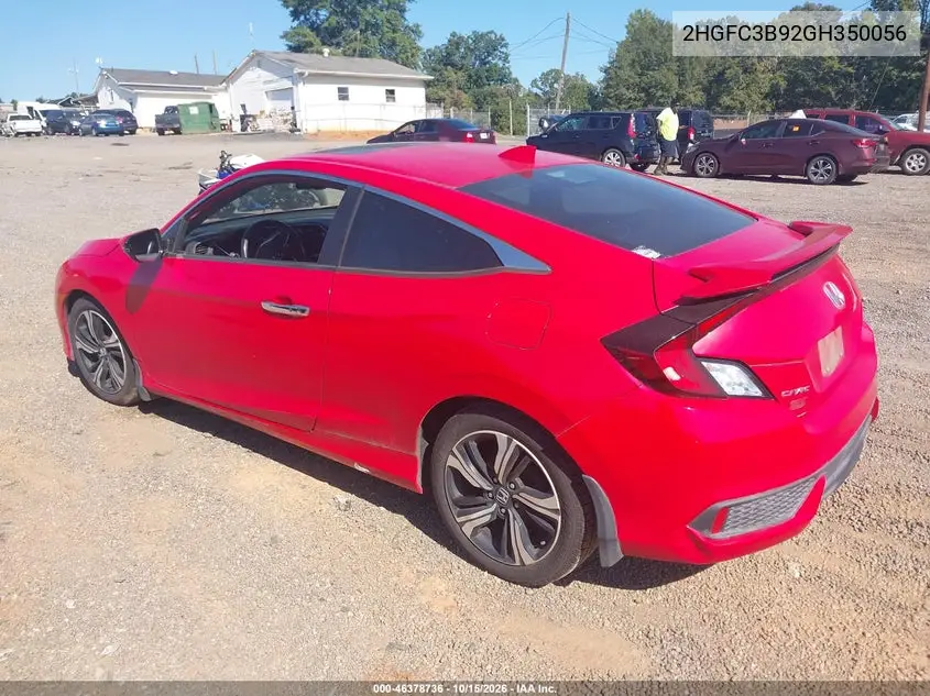 2016 HONDA CIVIC VIN 2HGFC3B92GH350056 — фото 3