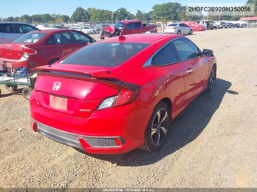 2016 HONDA CIVIC VIN 2HGFC3B92GH350056 — фото 4