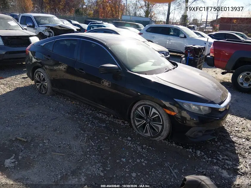HONDA CIVIC 2016, VIN 19XFC1F75GE013937