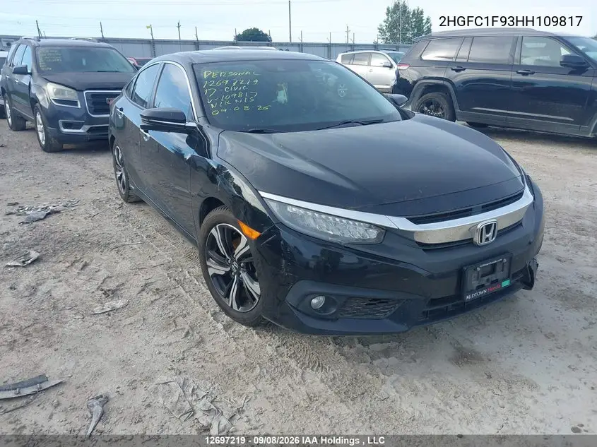 HONDA CIVIC 2017, VIN 2HGFC1F93HH109817
