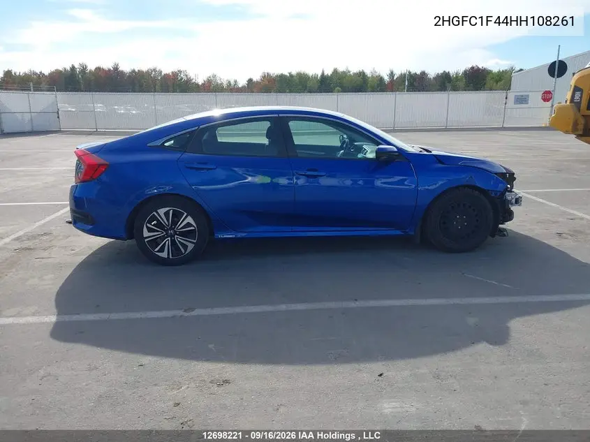 2017 HONDA CIVIC VIN 2HGFC1F44HH108261 — фото 14