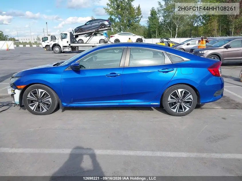 2017 HONDA CIVIC VIN 2HGFC1F44HH108261 — фото 15