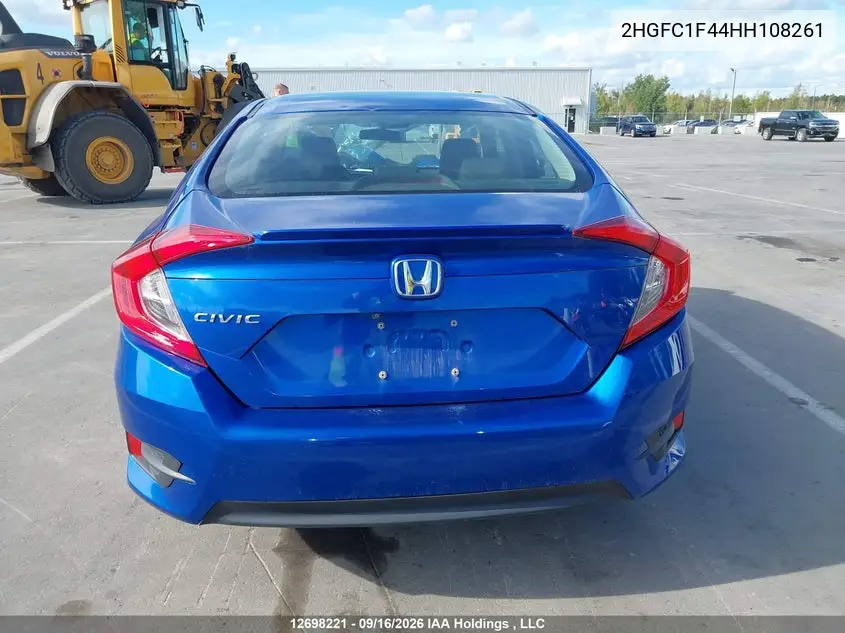 2017 HONDA CIVIC VIN 2HGFC1F44HH108261 — фото 17