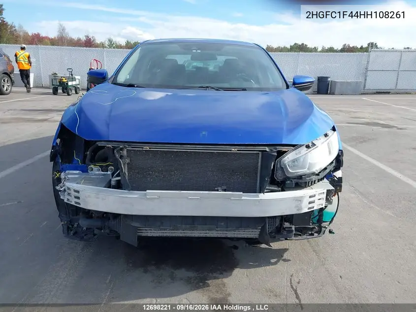 2017 HONDA CIVIC VIN 2HGFC1F44HH108261 — фото 6