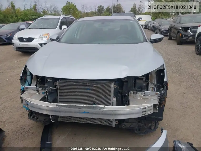 2017 HONDA CIVIC VIN 2HGFC2F5XHH021348 — фото 7