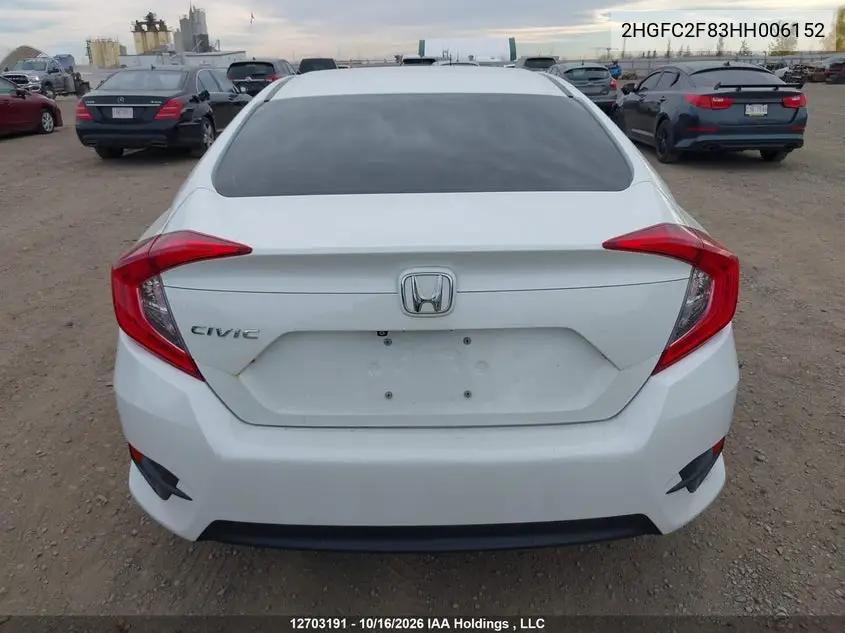 2017 HONDA CIVIC VIN 2HGFC2F83HH006152 — фото 17
