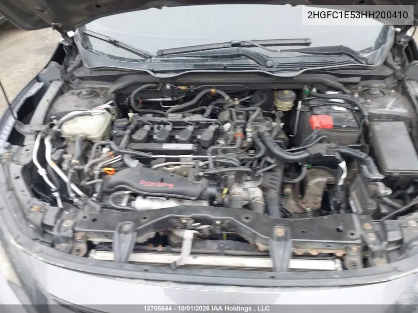 2017 HONDA CIVIC VIN 2HGFC1E53HH200410 — фото 10