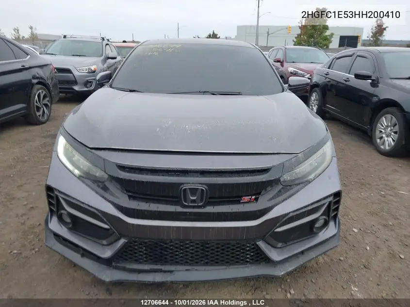 2017 HONDA CIVIC VIN 2HGFC1E53HH200410 — фото 12