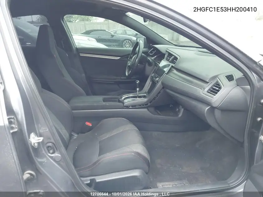2017 HONDA CIVIC VIN 2HGFC1E53HH200410 — фото 5