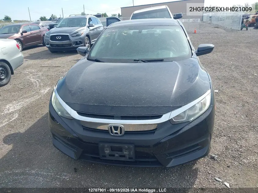 2017 HONDA CIVIC VIN 2HGFC2F5XHH021009 — фото 13