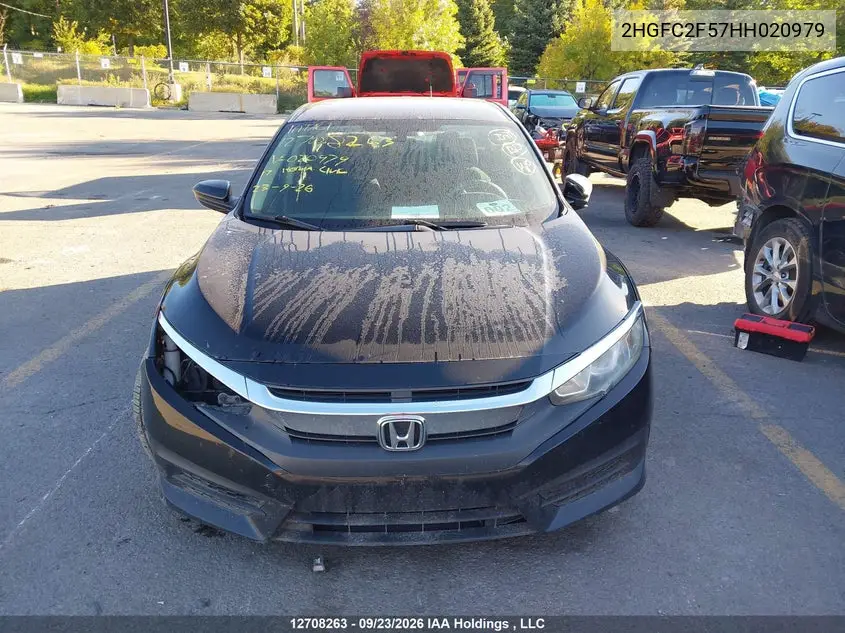 2017 HONDA CIVIC VIN 2HGFC2F57HH020979 — фото 12