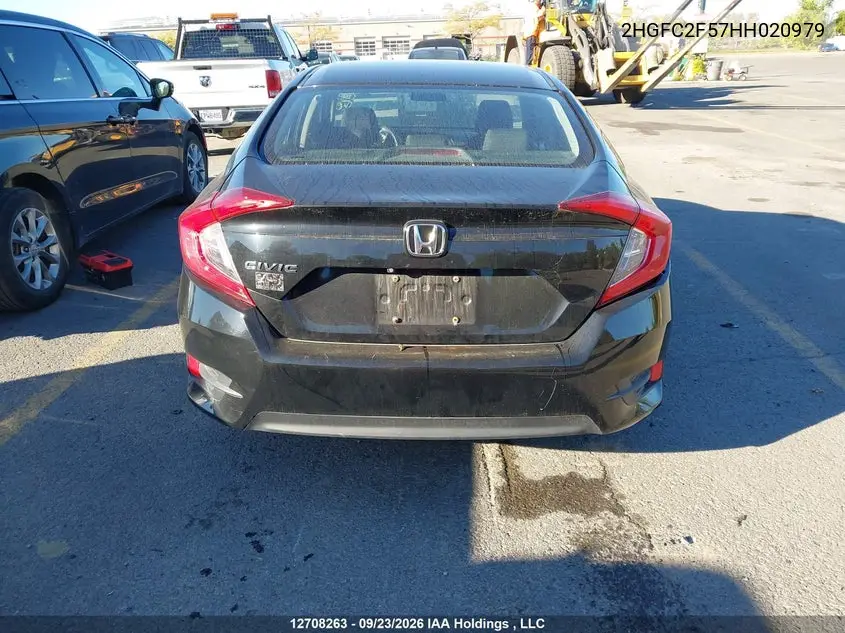 2017 HONDA CIVIC VIN 2HGFC2F57HH020979 — фото 16