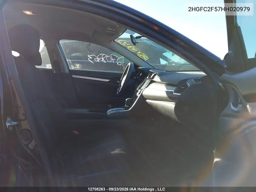 2017 HONDA CIVIC VIN 2HGFC2F57HH020979 — фото 5