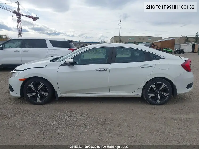 2017 HONDA CIVIC VIN 2HGFC1F99HH100152 — фото 14