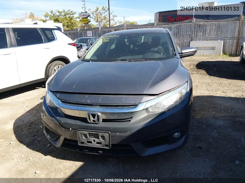 2017 HONDA CIVIC VIN 2HGFC1F45HH110133 — фото 12