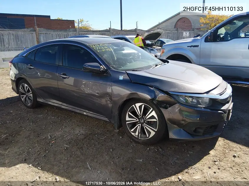 2017 HONDA CIVIC VIN 2HGFC1F45HH110133 — фото 13