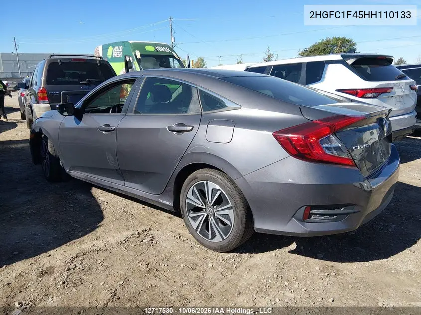 2017 HONDA CIVIC VIN 2HGFC1F45HH110133 — фото 14